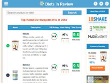 Tablet Screenshot of dietsinreview.com
